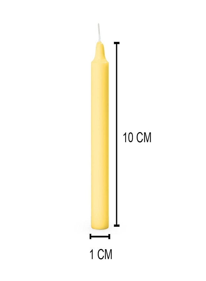 ASIDEA Stick Candles for Diwali Decoration, Birthday, Festival, Celebration (Red-Yellow) - Image 5